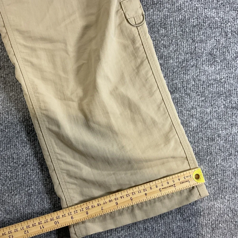 The North Face Convertible Hiking Pants Womens Size 12 Beige Zip Off Outdoor